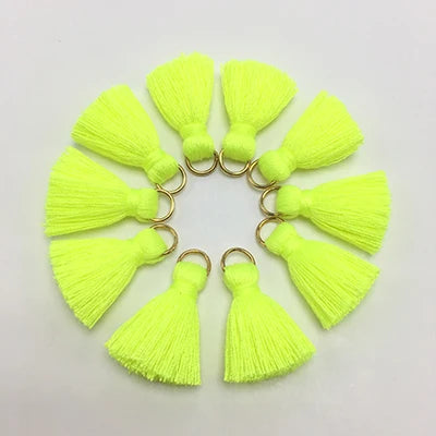 10 pc Savelle Mini Cotton Key Tassels
