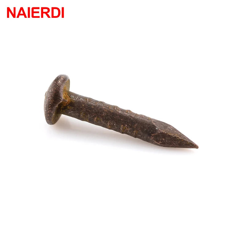 200pc 1.2x8mm /10mm Bronze Upholstery Nails