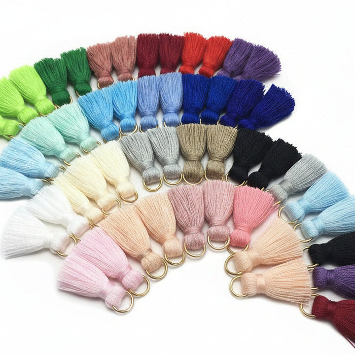 10 pc Savelle Mini Cotton Key Tassels