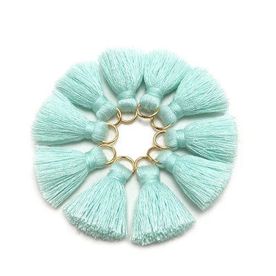 10 pc Savelle Mini Cotton Key Tassels