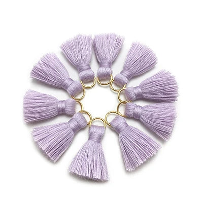 10 pc Savelle Mini Cotton Key Tassels