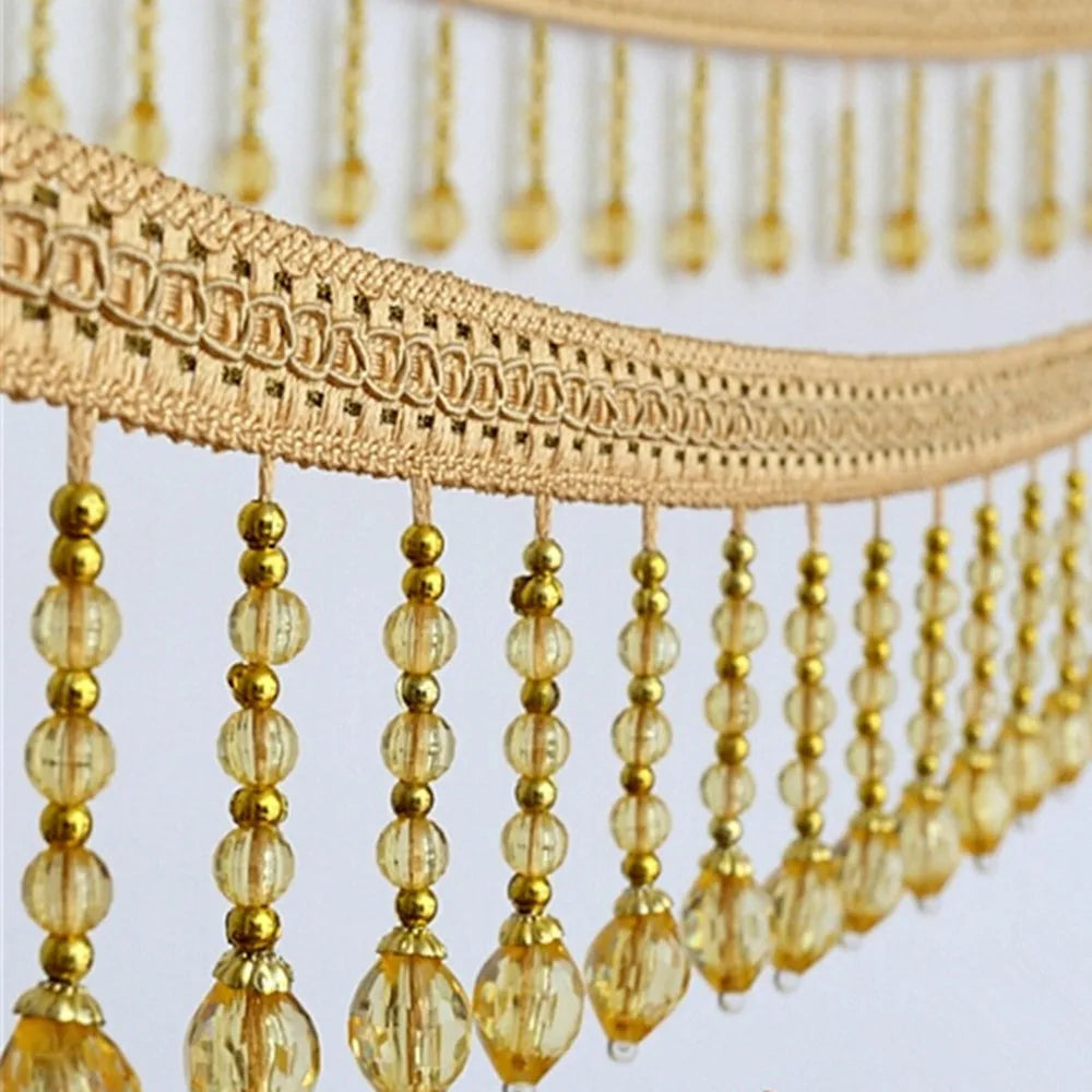 12 YARDS / Suamos Beaded Tassel Fringe Trim