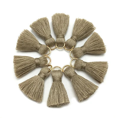 10 pc Savelle Mini Cotton Key Tassels
