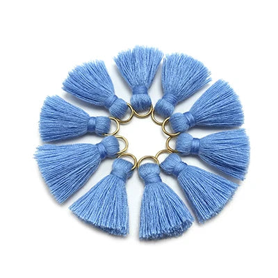 10 pc Savelle Mini Cotton Key Tassels