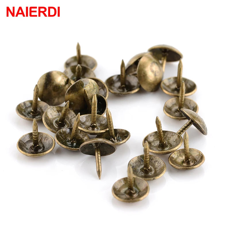 50pc 8.5x16mm Bronze Design Nails