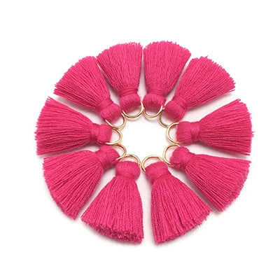 10 pc Savelle Mini Cotton Key Tassels
