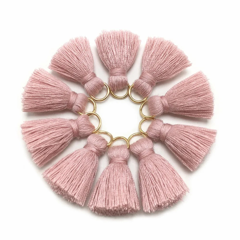10 pc Savelle Mini Cotton Key Tassels