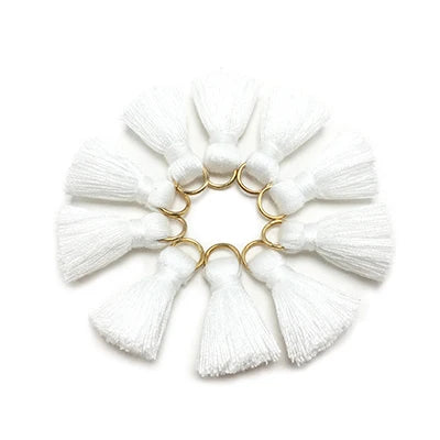 10 pc Savelle Mini Cotton Key Tassels