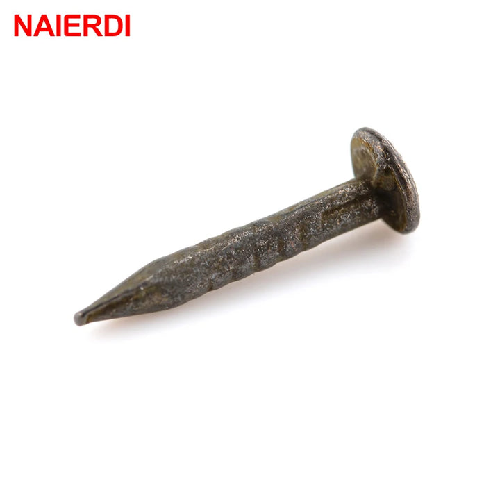 200pc 1.2x8mm /10mm Bronze Upholstery Nails