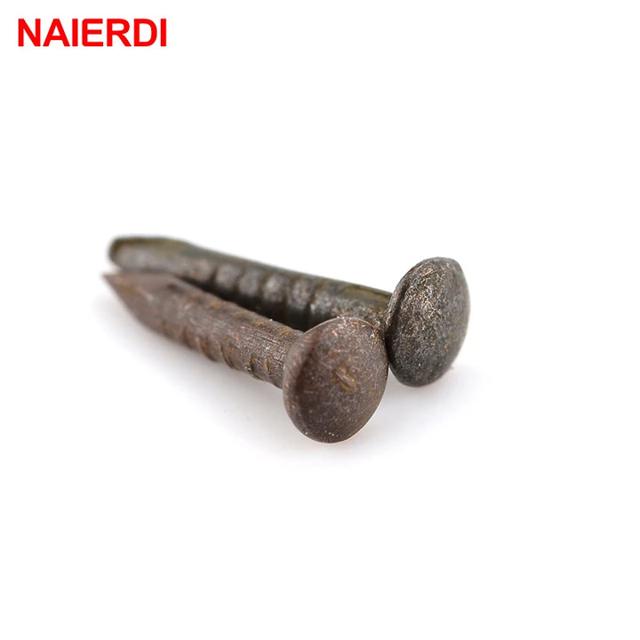 200pc 1.2x8mm /10mm Bronze Upholstery Nails
