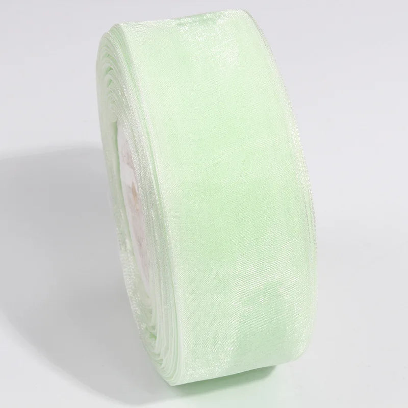 10 Yards / Sheer Chiffon Organza Satin Decoration Ribbon