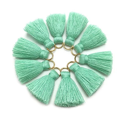 10 pc Savelle Mini Cotton Key Tassels