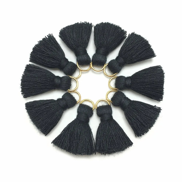 10 pc Savelle Mini Cotton Key Tassels