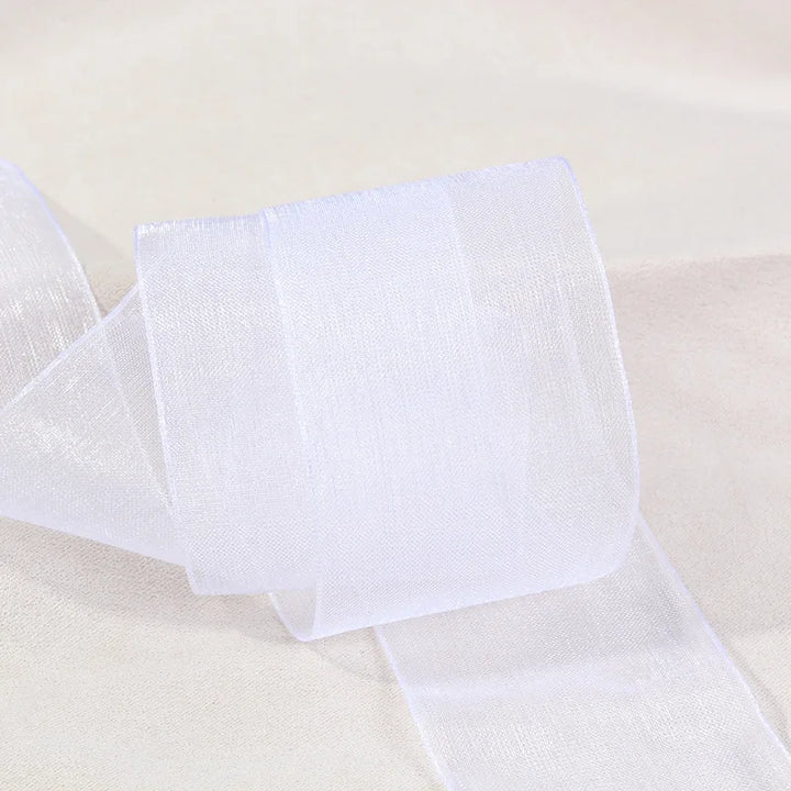 10 Yards / Sheer Chiffon Organza Satin Decoration Ribbon