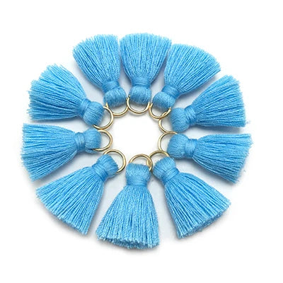 10 pc Savelle Mini Cotton Key Tassels