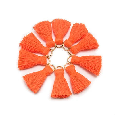 10 pc Savelle Mini Cotton Key Tassels