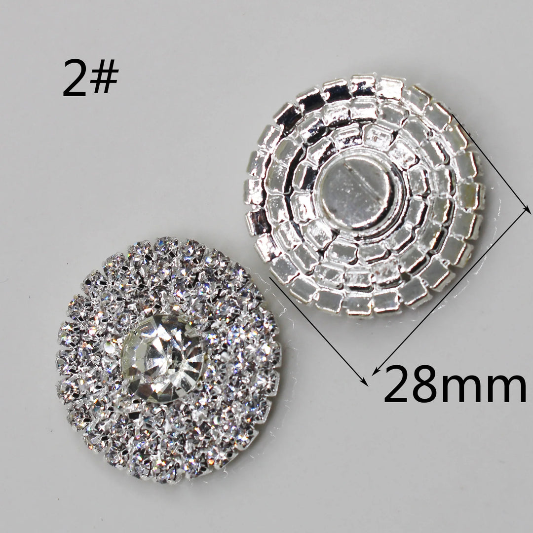10 PC / Bella Rhinestone Buttons – Classic Modern Fabrics