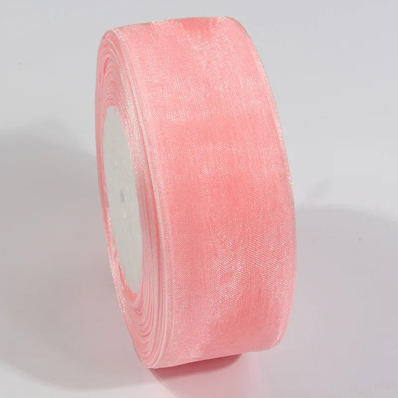 10 Yards / Sheer Chiffon Organza Satin Decoration Ribbon