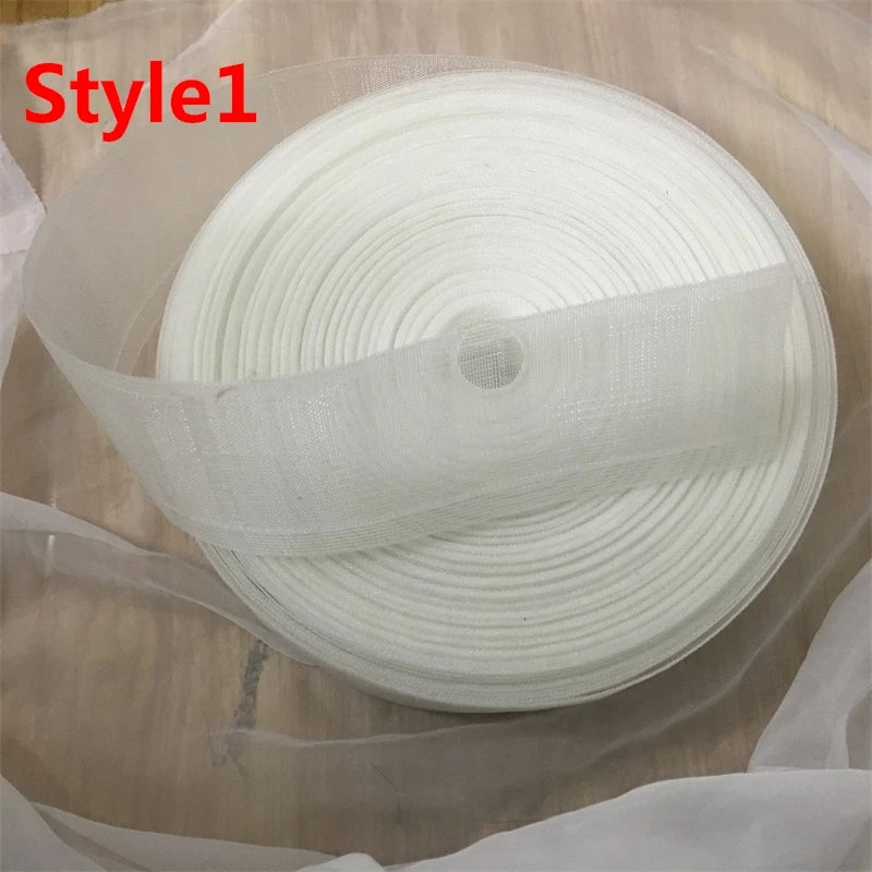 Polyester White Curtain Hook Tape