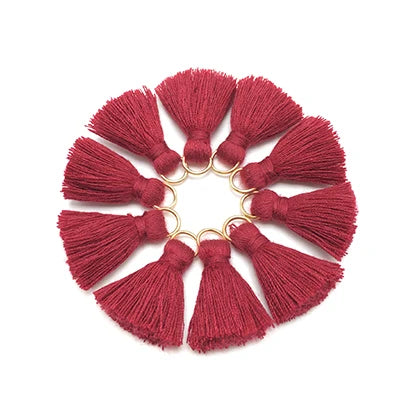 10 pc Savelle Mini Cotton Key Tassels