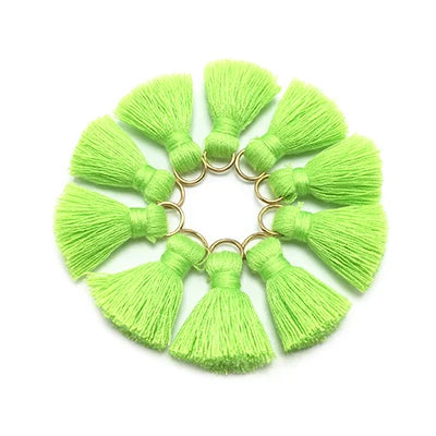 10 pc Savelle Mini Cotton Key Tassels