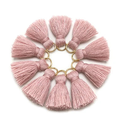 10 pc Savelle Mini Cotton Key Tassels