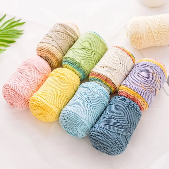 Ball Rainbow Cotton Yarn