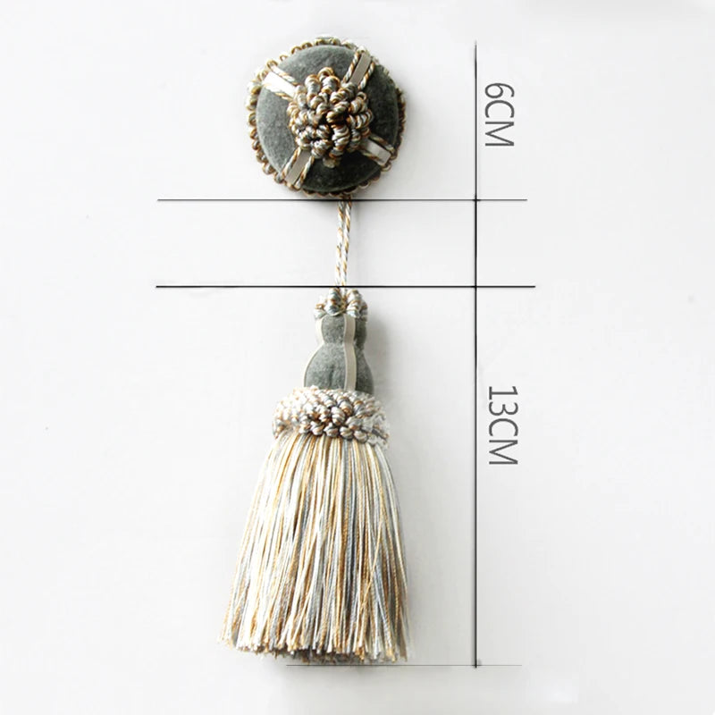 2 PC / Floral Ornamental Decorative Key Tassel