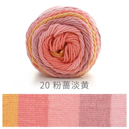 Ball Rainbow Cotton Yarn
