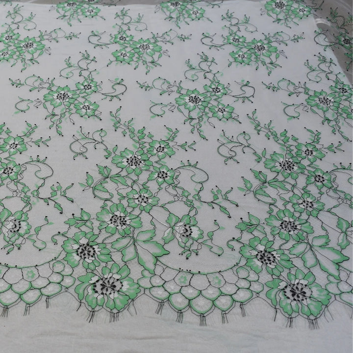 3 Yards / 7 Colors / Florisse Embroidery Eyelash Lace