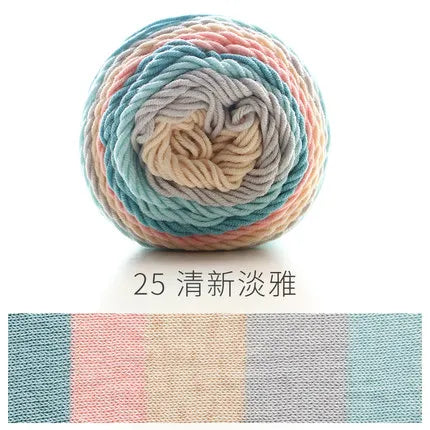 Ball Rainbow Cotton Yarn