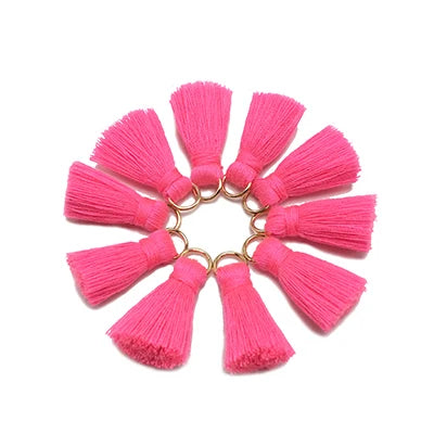 10 pc Savelle Mini Cotton Key Tassels