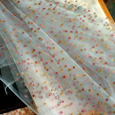 Vire Embroidered Tulle Lace Fabric