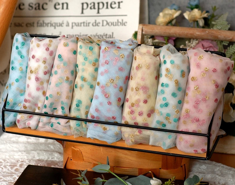 Vire Embroidered Tulle Lace Fabric