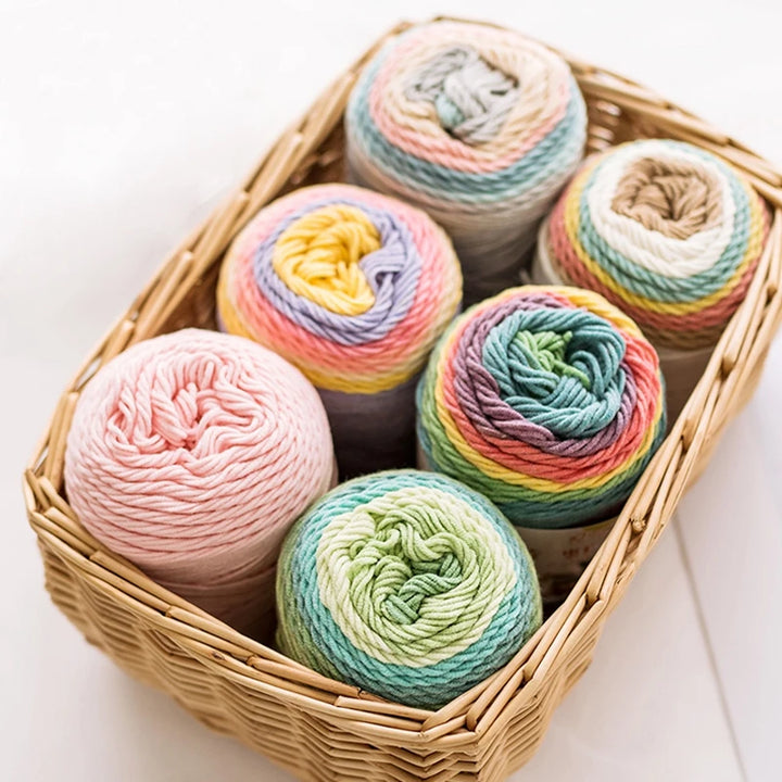 Ball Rainbow Cotton Yarn