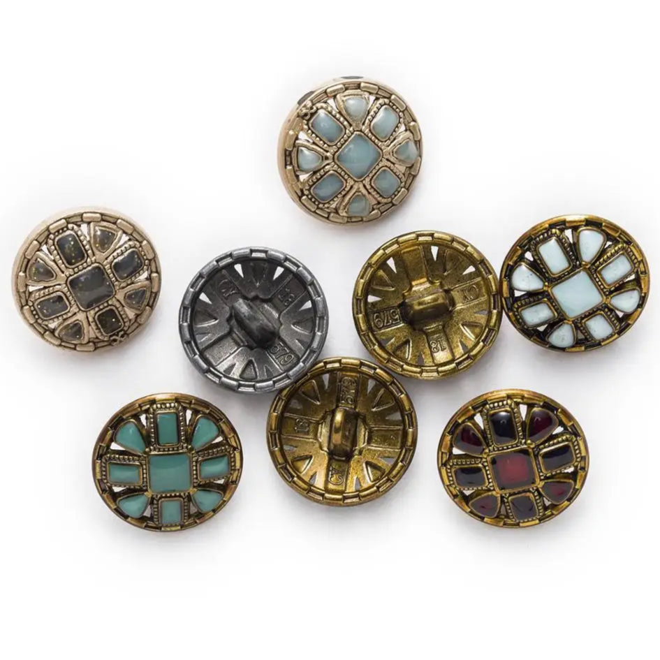 5 PC / Eva Metal Buttons