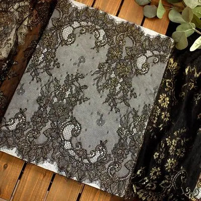 3 Yards / 44 Colors / Cavella Embroidery Eyelash Lace