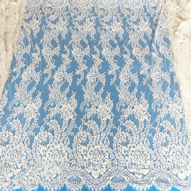 3 Yards / Brivona Embroidery Eyelash Lace