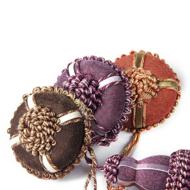 2 PC / Floral Ornamental Decorative Key Tassel