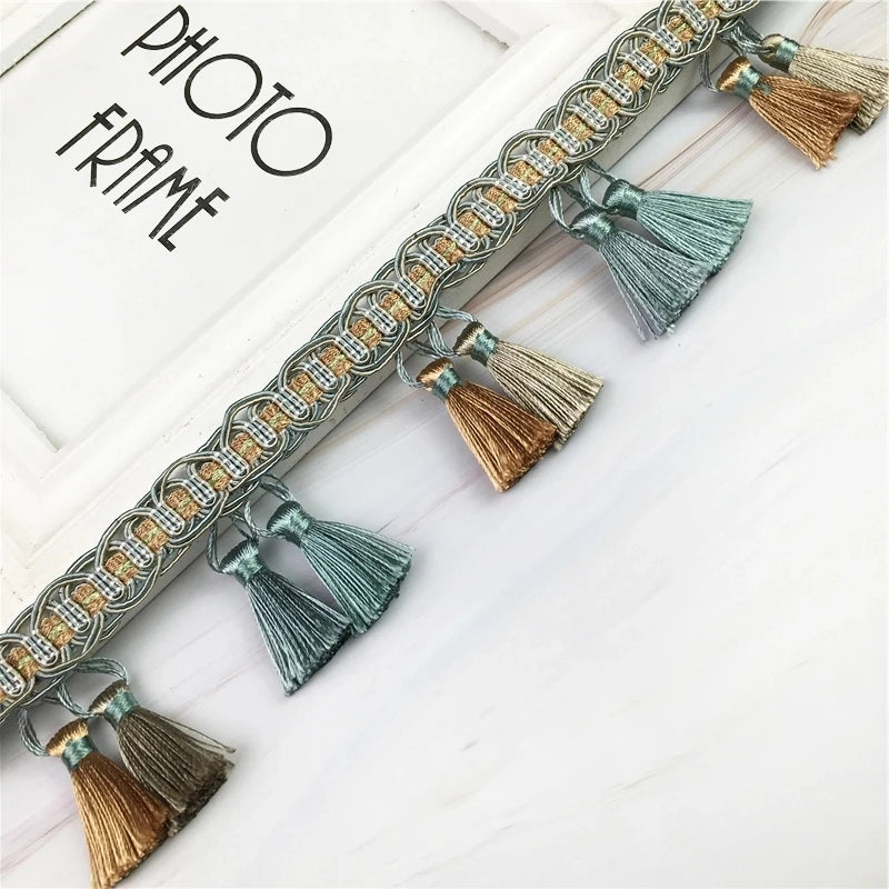 10 Yards / 8 Colors / Gage Beaded Ball Tassel Fringe Trim