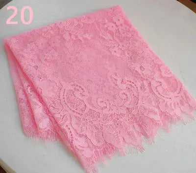 3 Yards / 44 Colors / Cavella Embroidery Eyelash Lace