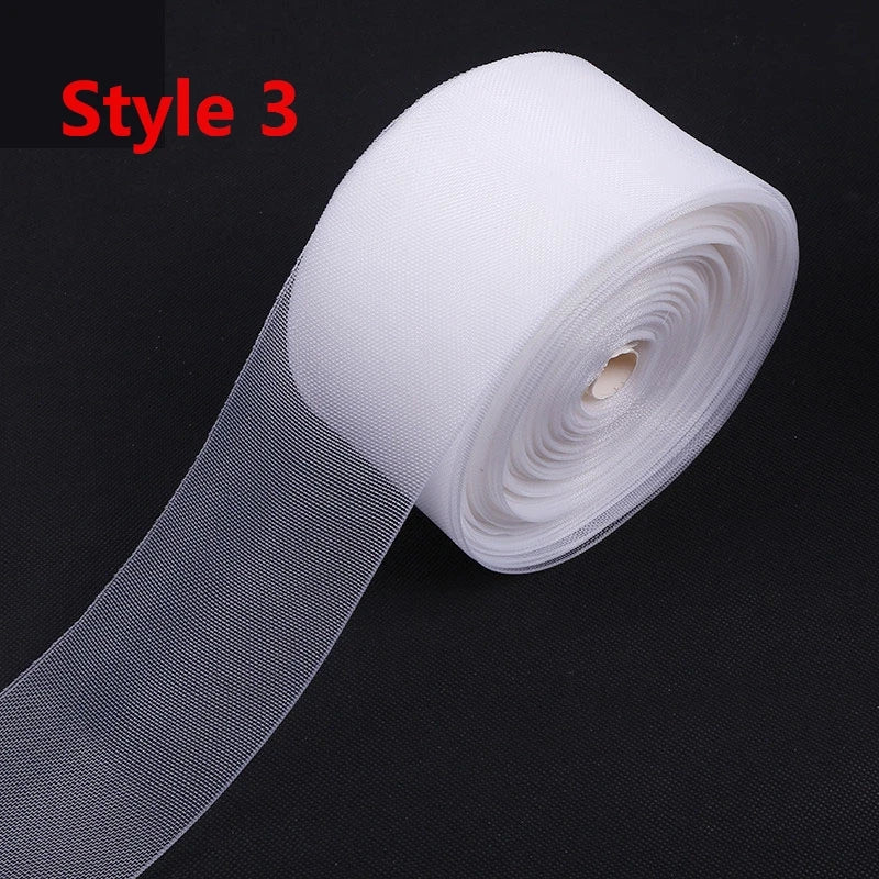 Polyester White Curtain Hook Tape