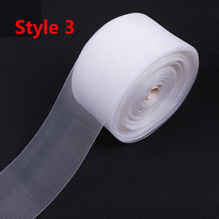 Polyester White Curtain Hook Tape