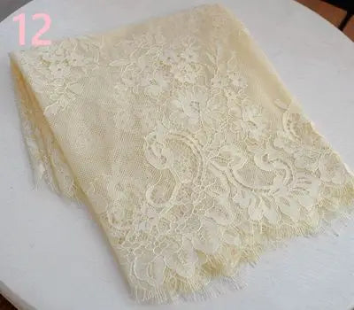 3 Yards / 44 Colors / Cavella Embroidery Eyelash Lace