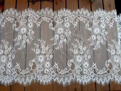 3 Yards / 44 Colors / Cavella Embroidery Eyelash Lace