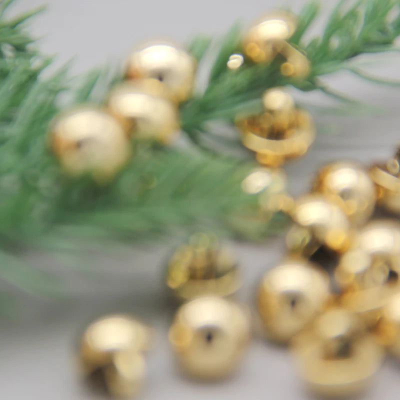 Banoi Small Golden Plastic Button - 20 PC