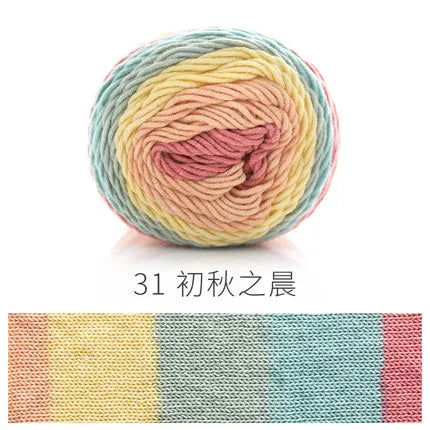 Ball Rainbow Cotton Yarn