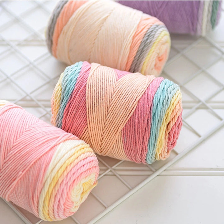 Ball Rainbow Cotton Yarn