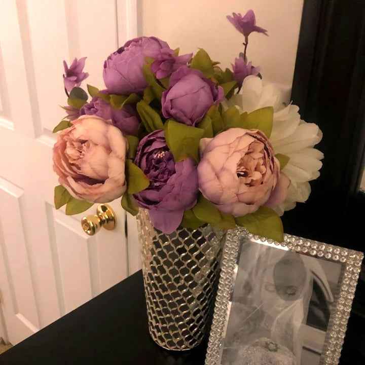 Artificial Peony Silk Flower Bundle