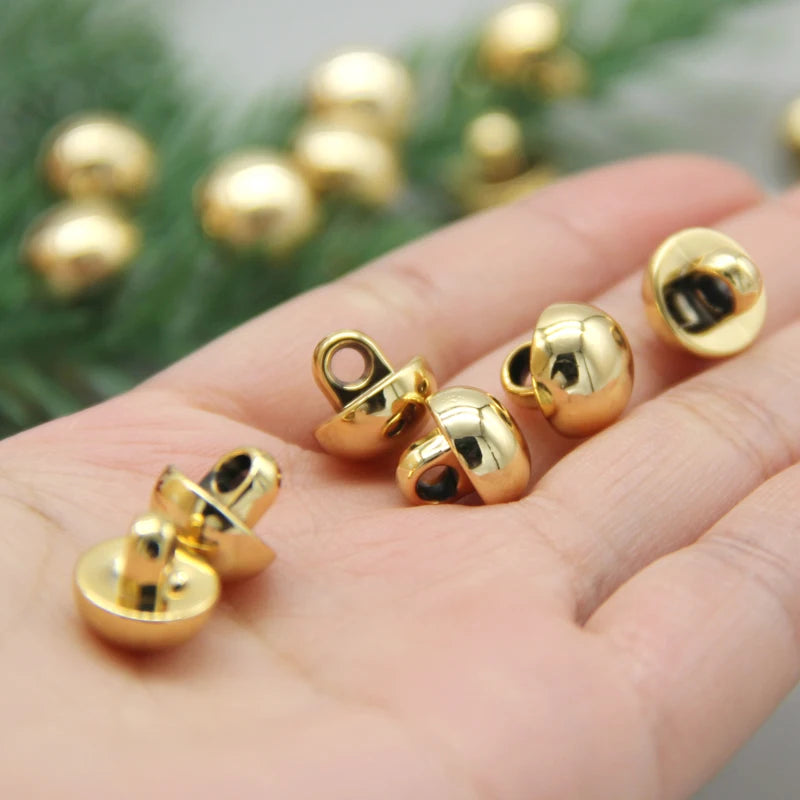 Banoi Small Golden Plastic Button - 20 PC